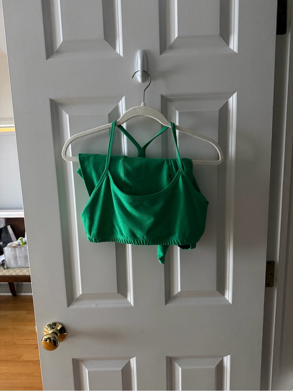 Beyond Yoga Space Dye Razorback Bra and Biker Shorts Set